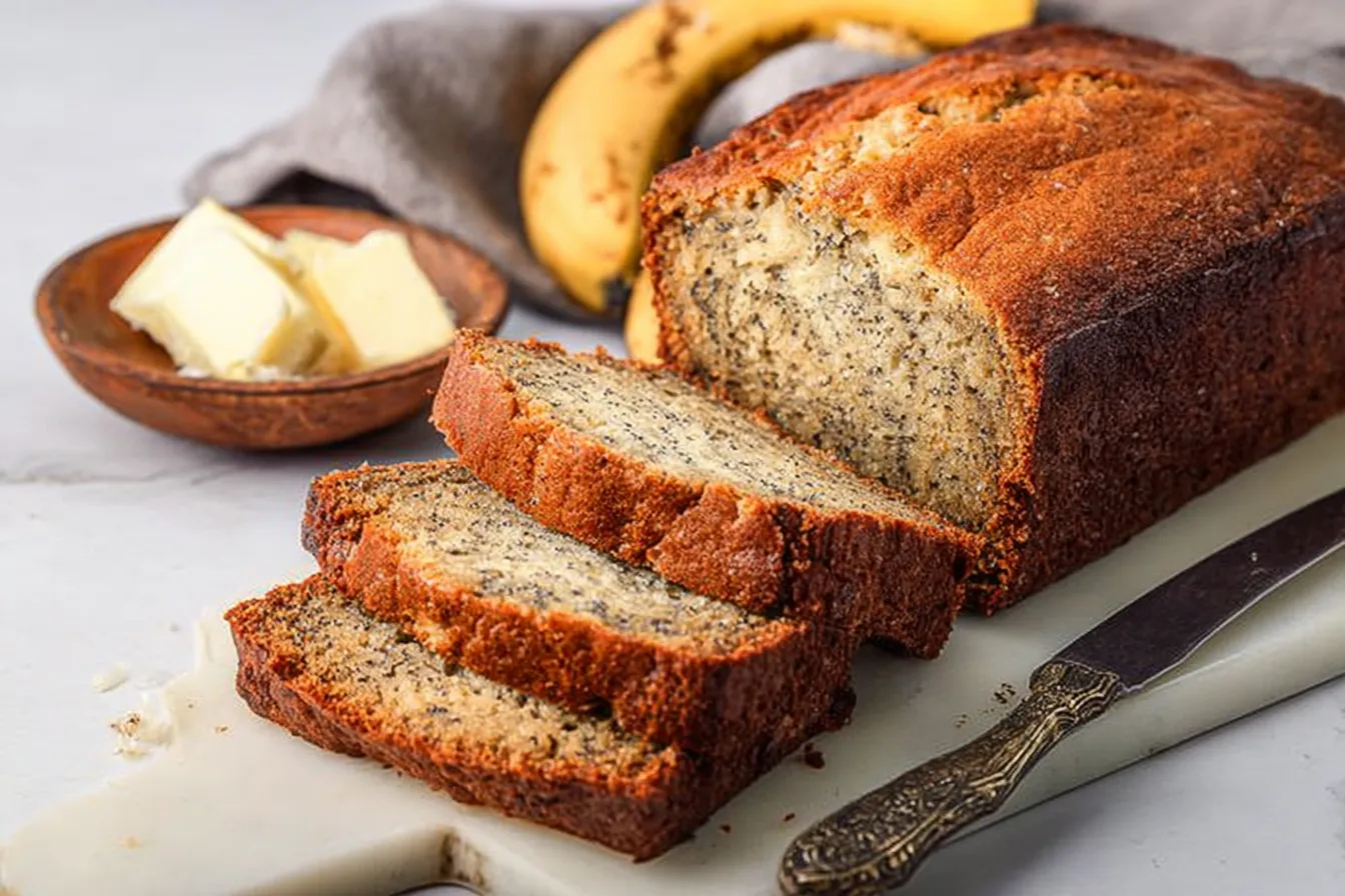 Delicious Homemade Banana Bread Slices