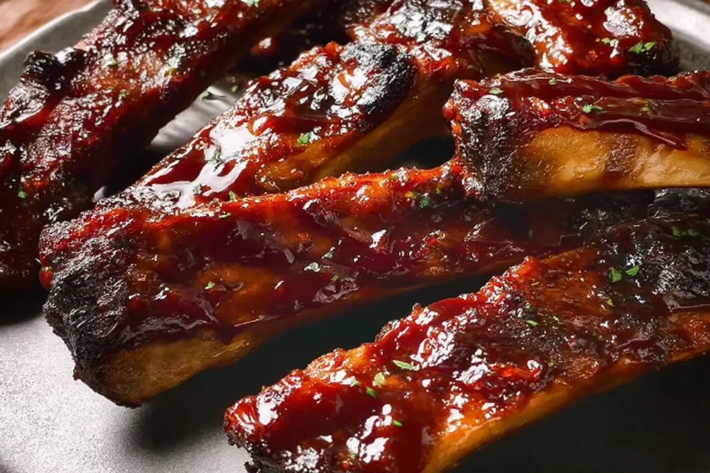 BBQ Ribs Ready to Serve