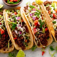 Delicious Beef Tacos Ready to Serve