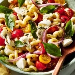 Delicious Caprese Pasta Salad in a Bowl