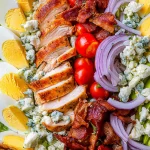 Vibrant Chicken Cobb Salad on a Rustic Table