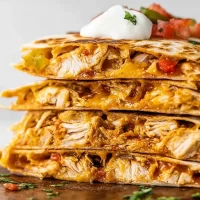 Delicious Chicken Quesadillas on a Plate