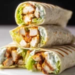 Colorful Chicken Wraps Ready to Eat