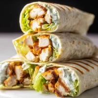 Colorful Chicken Wraps Ready to Eat