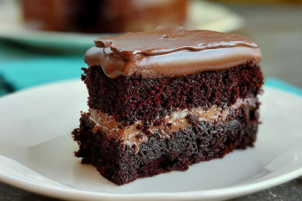 Decadent Chocolate Cake Slice