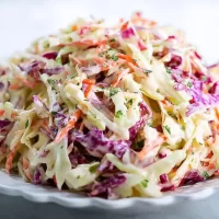 Classic Coleslaw Fresh Ingredients Ready to Serve
