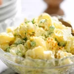 Classic Creamy Potato Salad in a Bowl