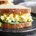 Classic Egg Salad Sandwich on a Plate