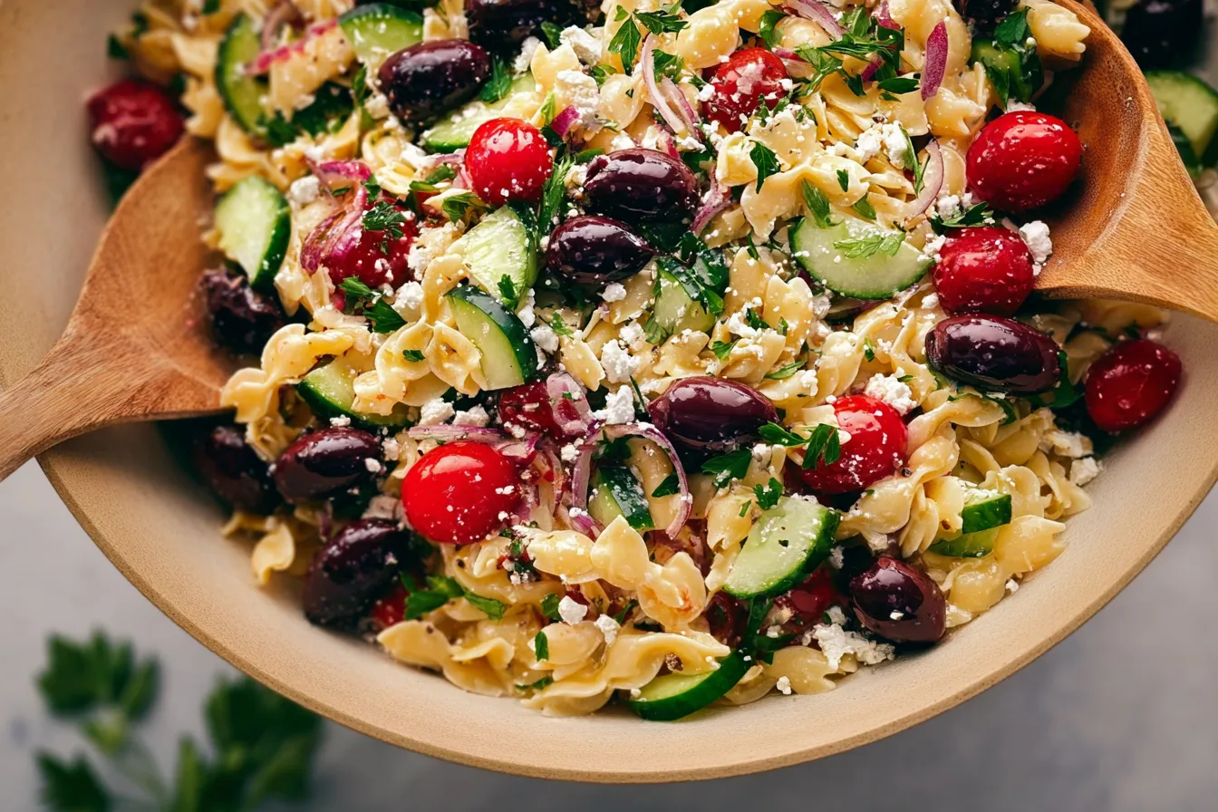 Cold Greek Pasta Salad