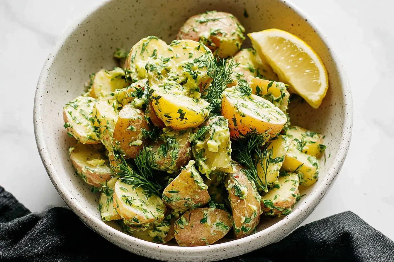 Creamy Dill Potato Salad - No Mayo