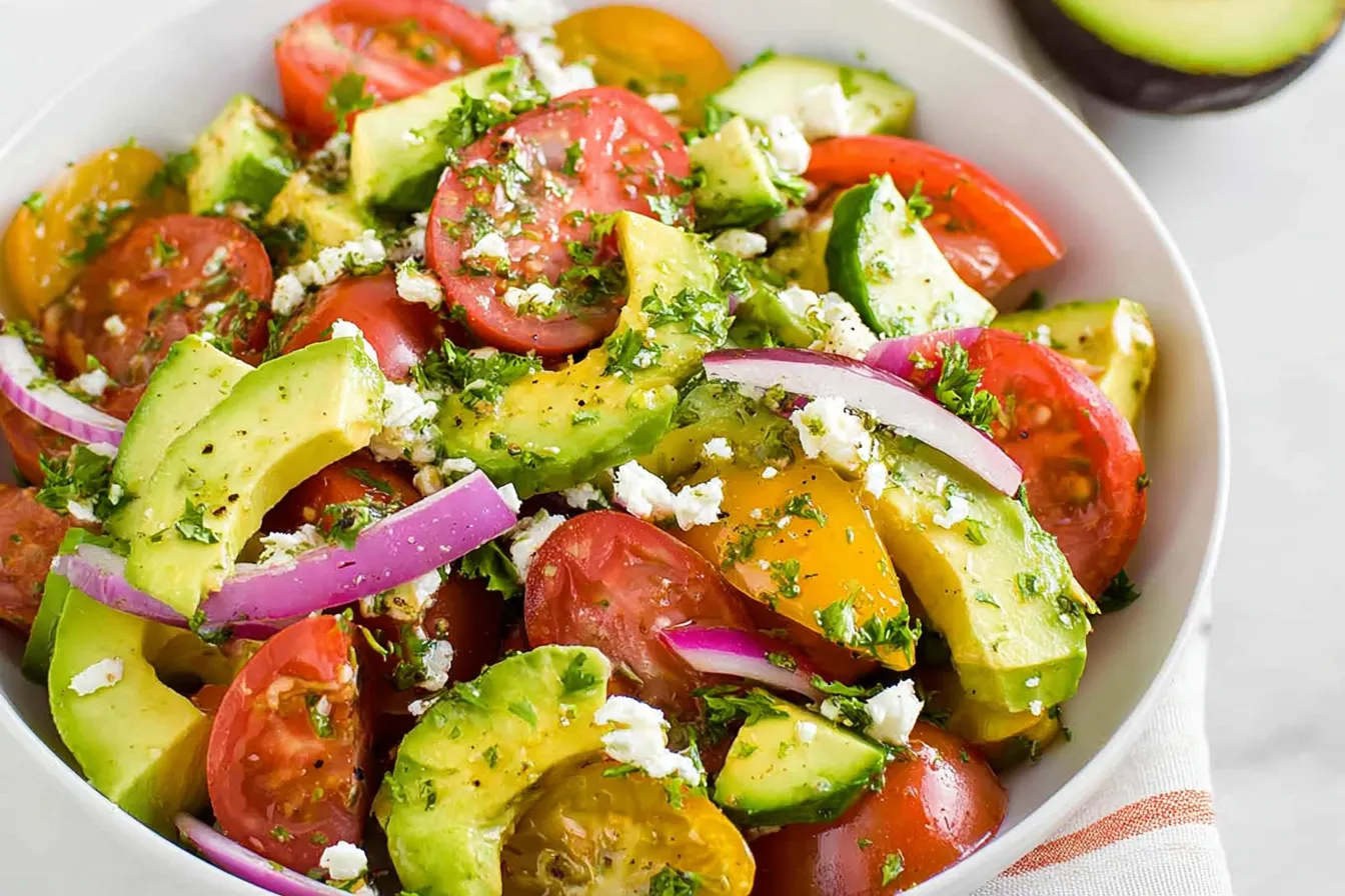 Cucumber Tomato Avocado Salad