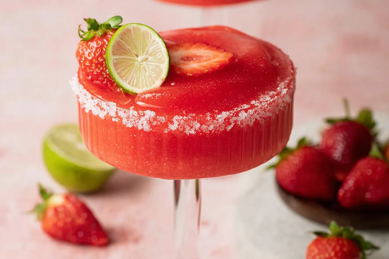 Frozen Strawberry Margarita Mocktail