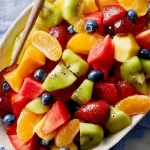 Colorful Fruit Salad in a Bowl