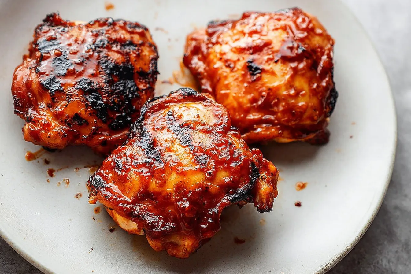 Grilled BBQ Chicken Thighs
