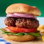 Delicious Grilled Burgers Ready to Serve