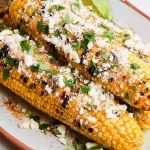 Grilled Corn Elote - Mexican Street Corn Close-Up