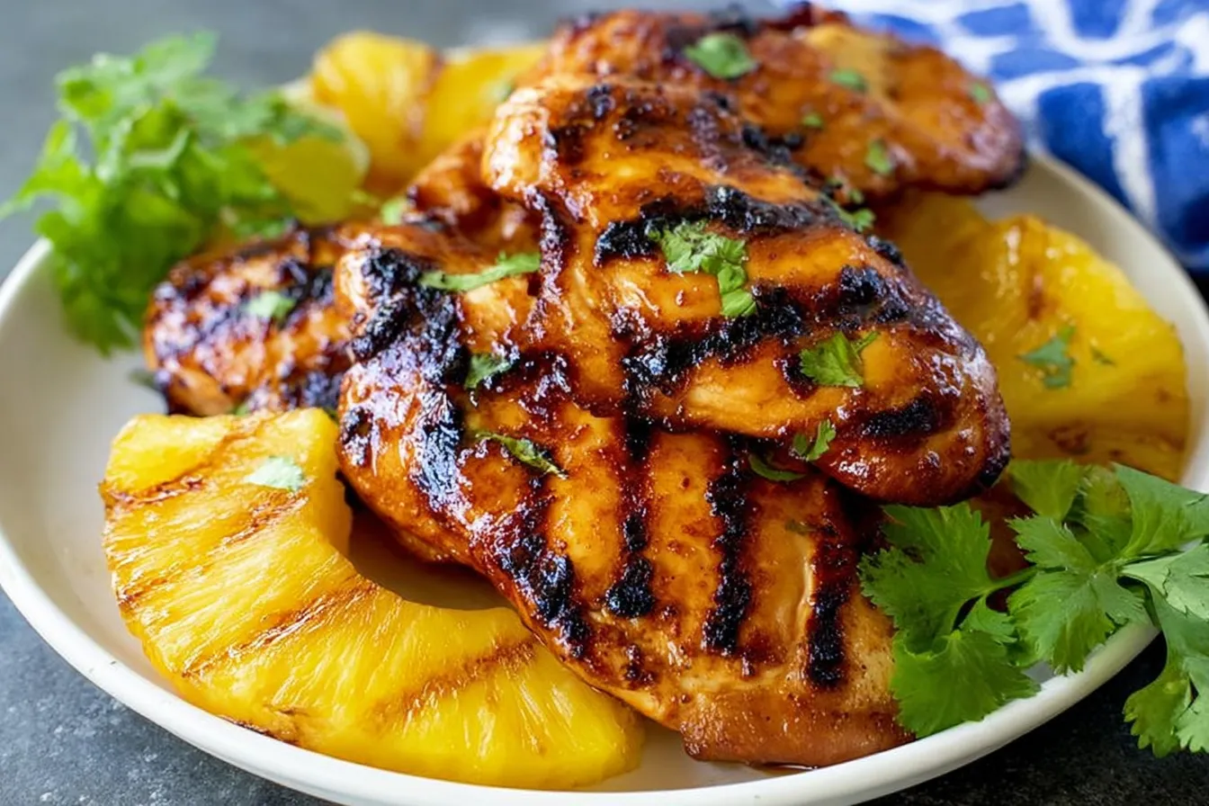 Grilled Hawaiian Chicken with Pineapple