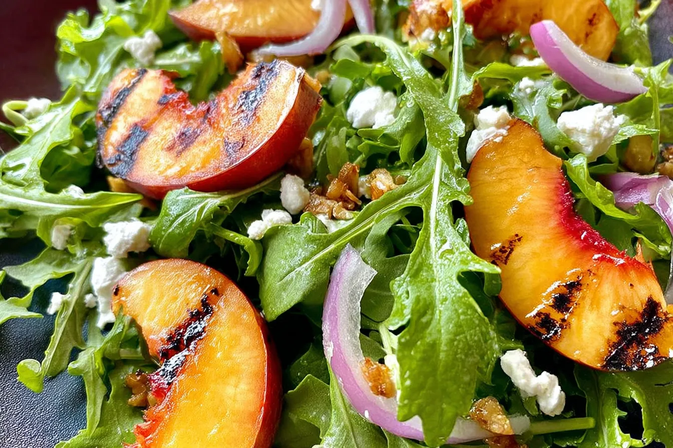 Grilled Peach and Arugula Salad – Fresh Summer Flavor
