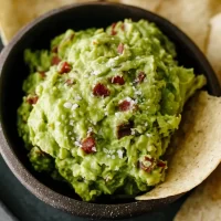 Fresh Homemade Guacamole Ready to Serve