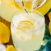 Refreshing Homemade Lemonade in a Glass