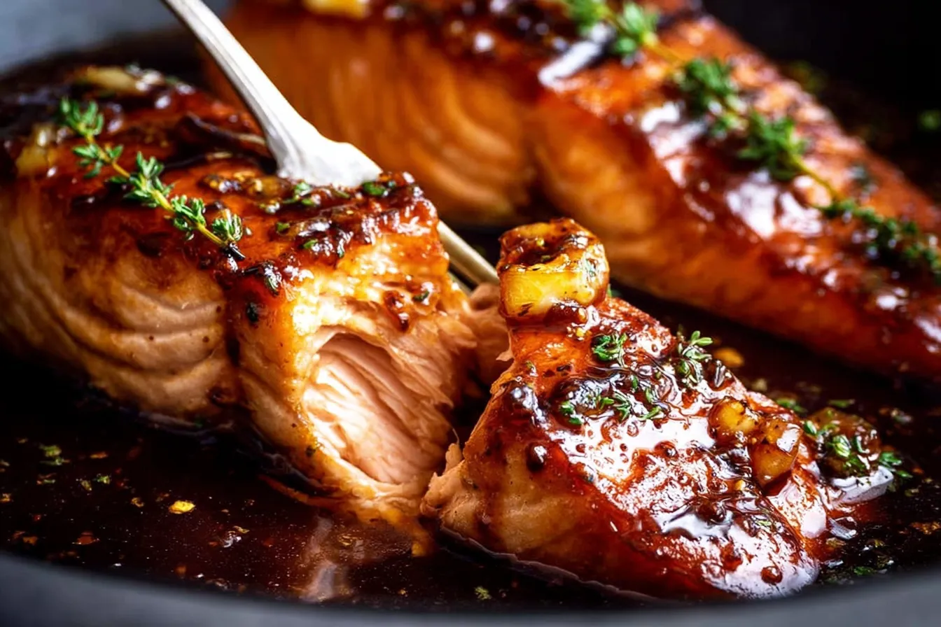 Honey Garlic Grilled Salmon