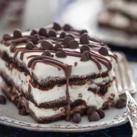 Icebox Cake Delight: A No-Bake Dessert You'll Love! Icebox Cake Slices Served on a Decorative Plate