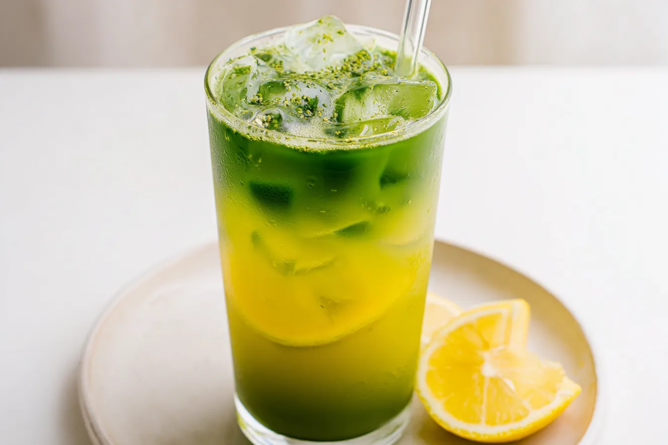 Iced Matcha Lemonade