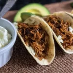 Mouthwatering Leftover BBQ Pulled Pork Tacos on a Plate