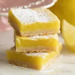 Delicious Lemon Bars Served on a Plate