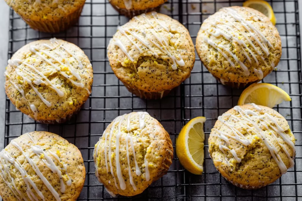 Lemon Poppy Seed Muffins Freshly Baked