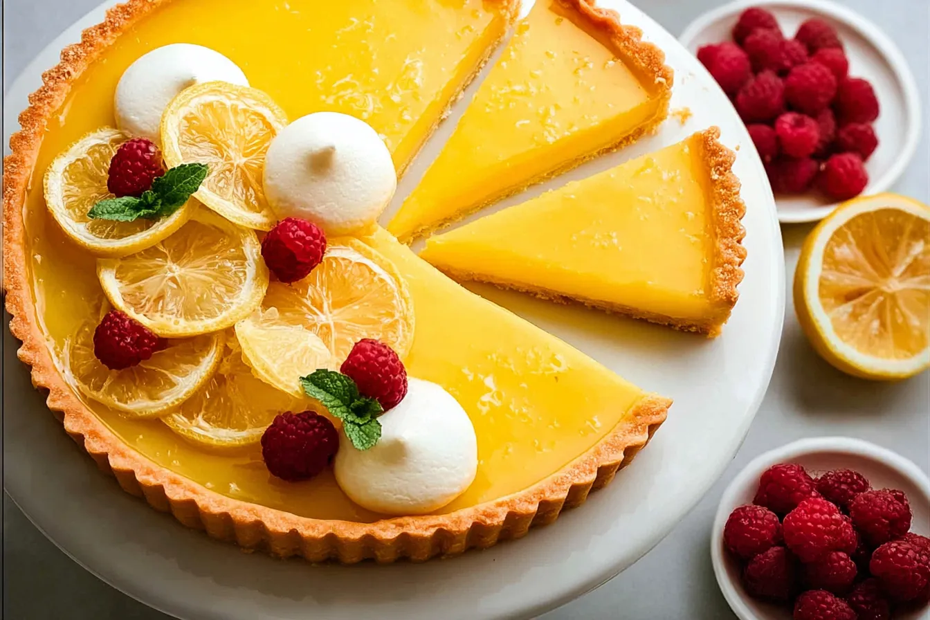 Lemon Tart Fresh Out of the Oven – Zesty and Delicious