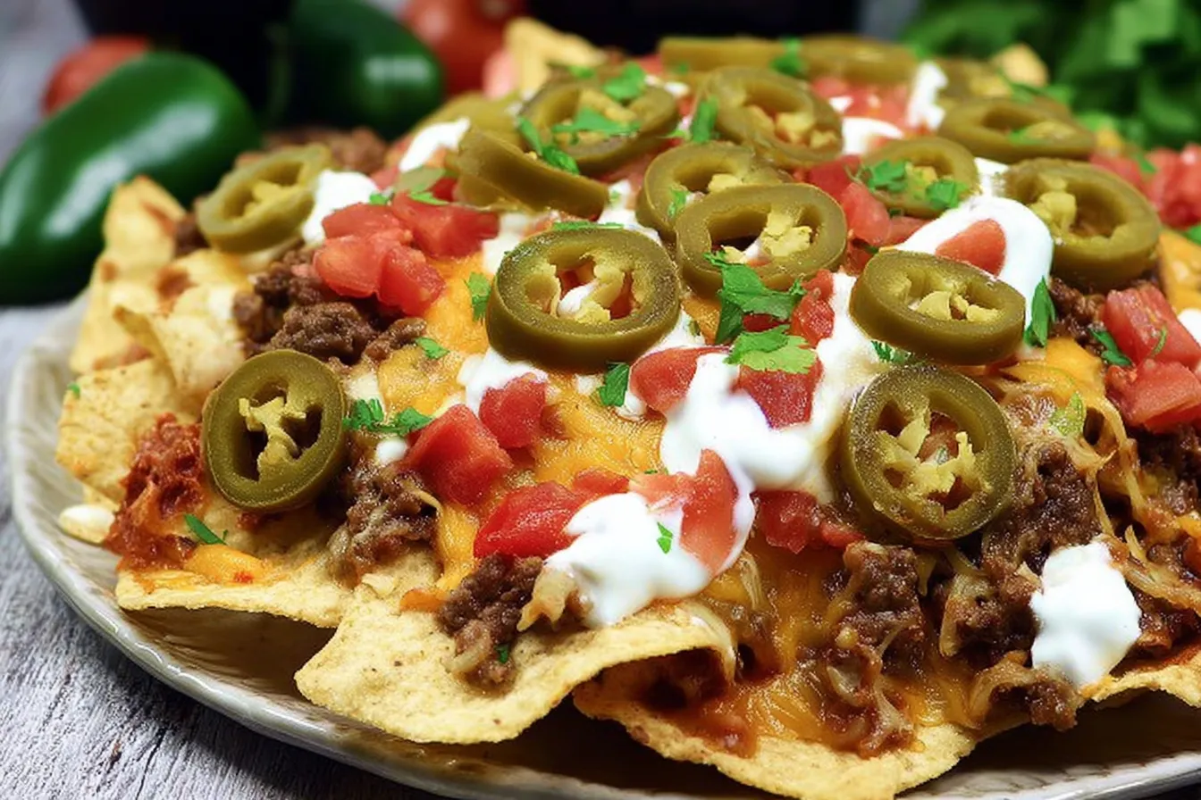 Loaded Nachos Ready to Serve - A Party Essential