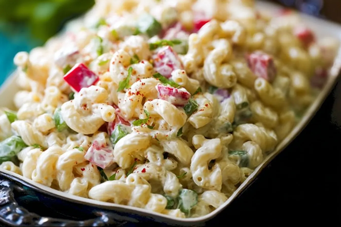Delicious Macaroni Salad in a Bowl
