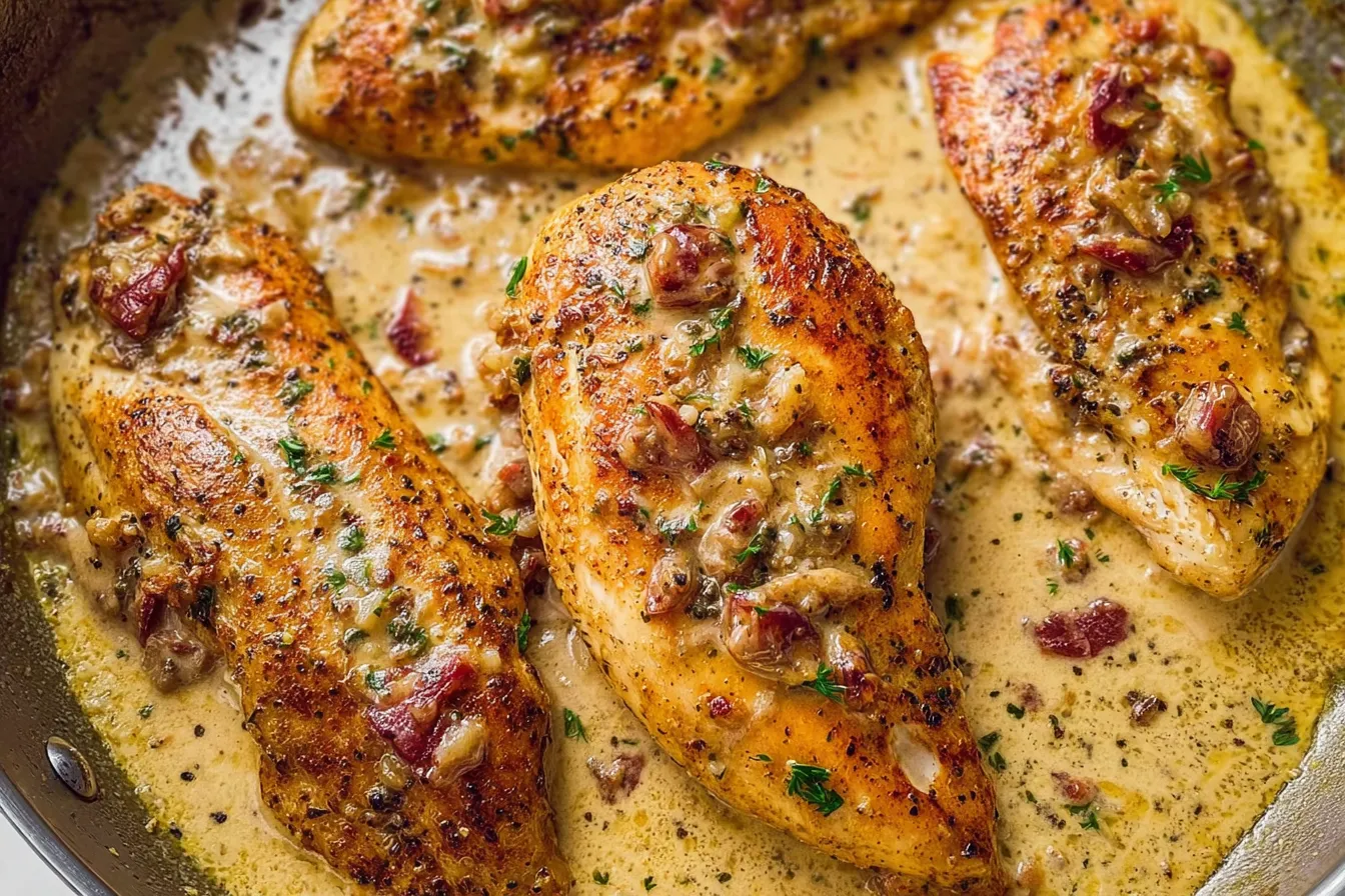 Marry Me Chicken Plated with Fresh Herbs