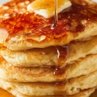 Delicious Fluffy Pancakes Stacked High