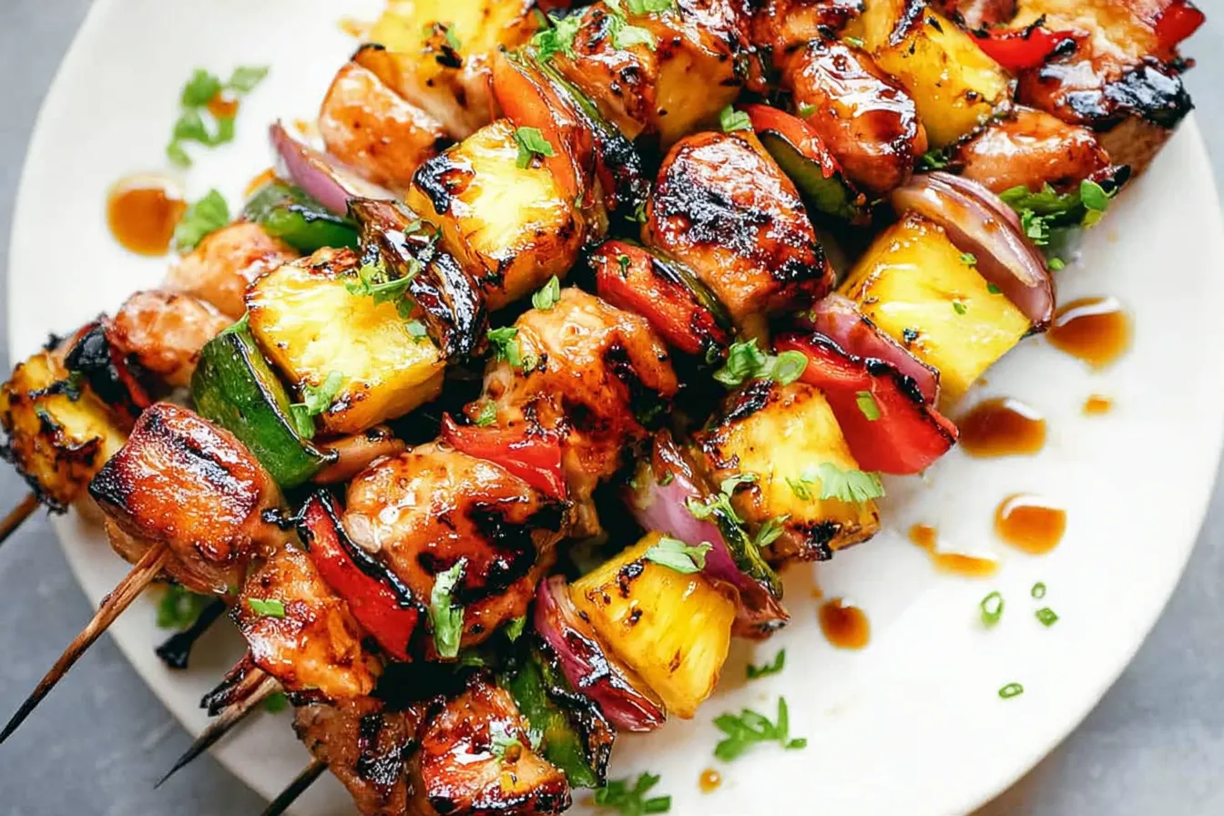 Pineapple Teriyaki Chicken Skewers