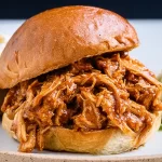 Delicious Pulled Pork Sandwich Ready to Serve