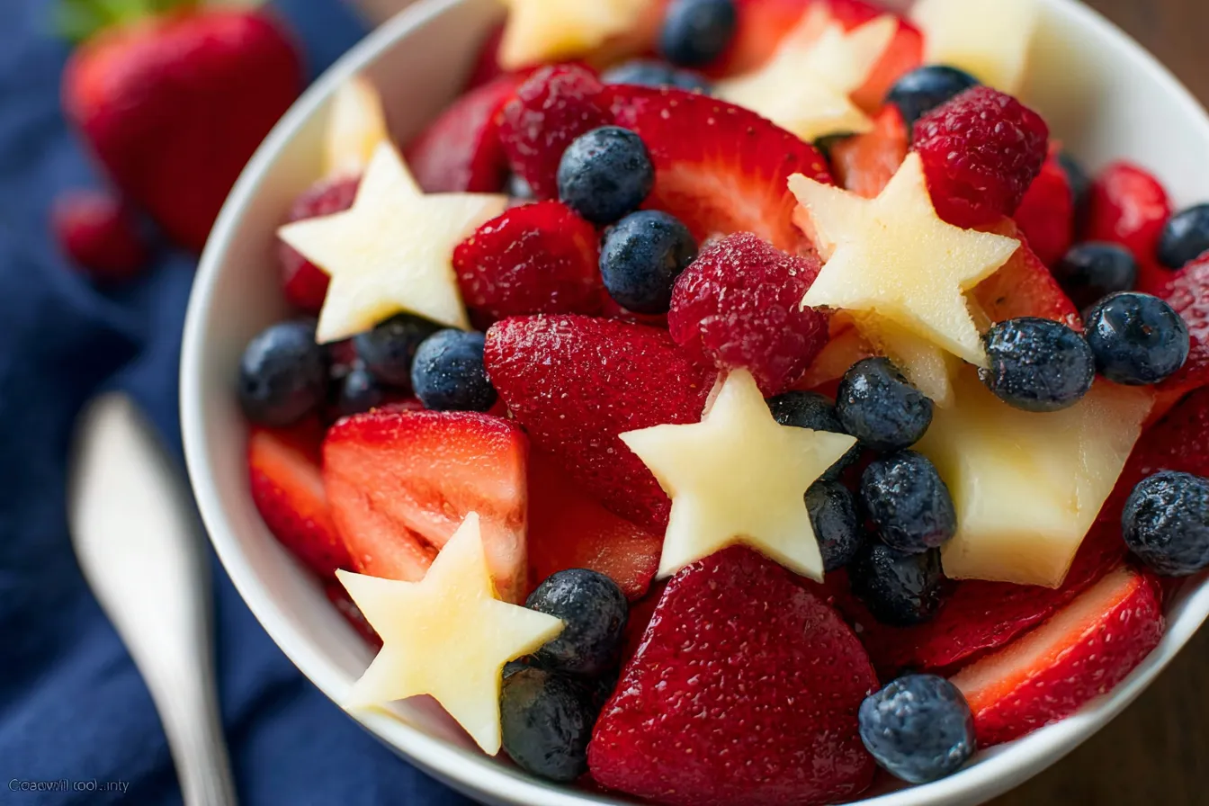 Red White and Blue Fruit Salad – Festive & Colorful Delight