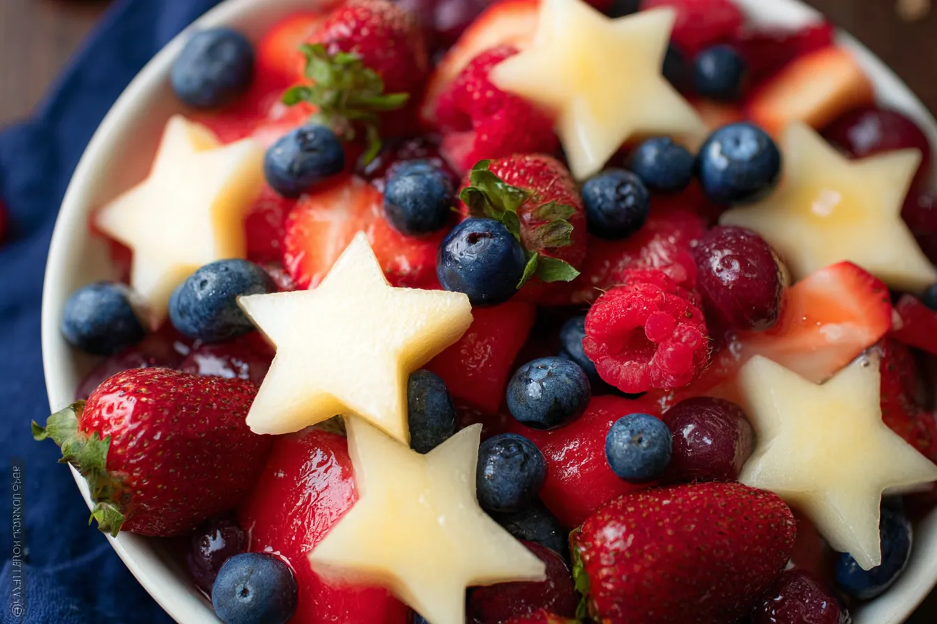 Red White and Blue Fruit Salad