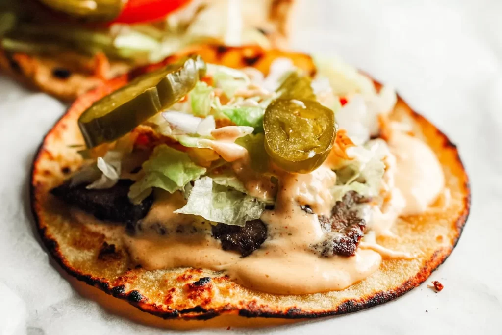 Smash Burger Tacos Ready to Serve - Flavorful and Fun