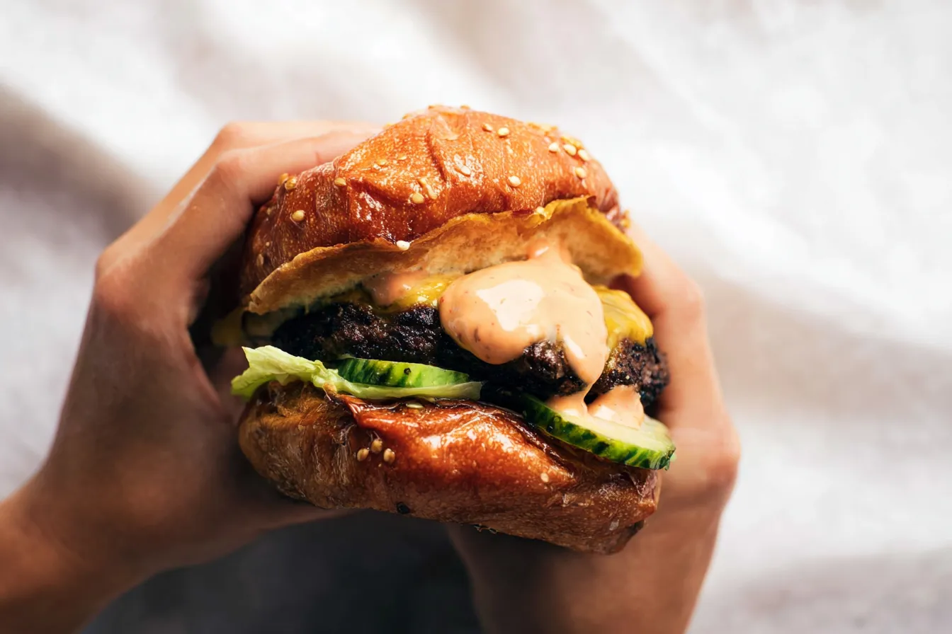 Smash Burgers with Special Sauce on the Grill