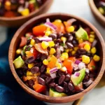 Delicious Southwest Black Bean Salad in a Colorful Bowl