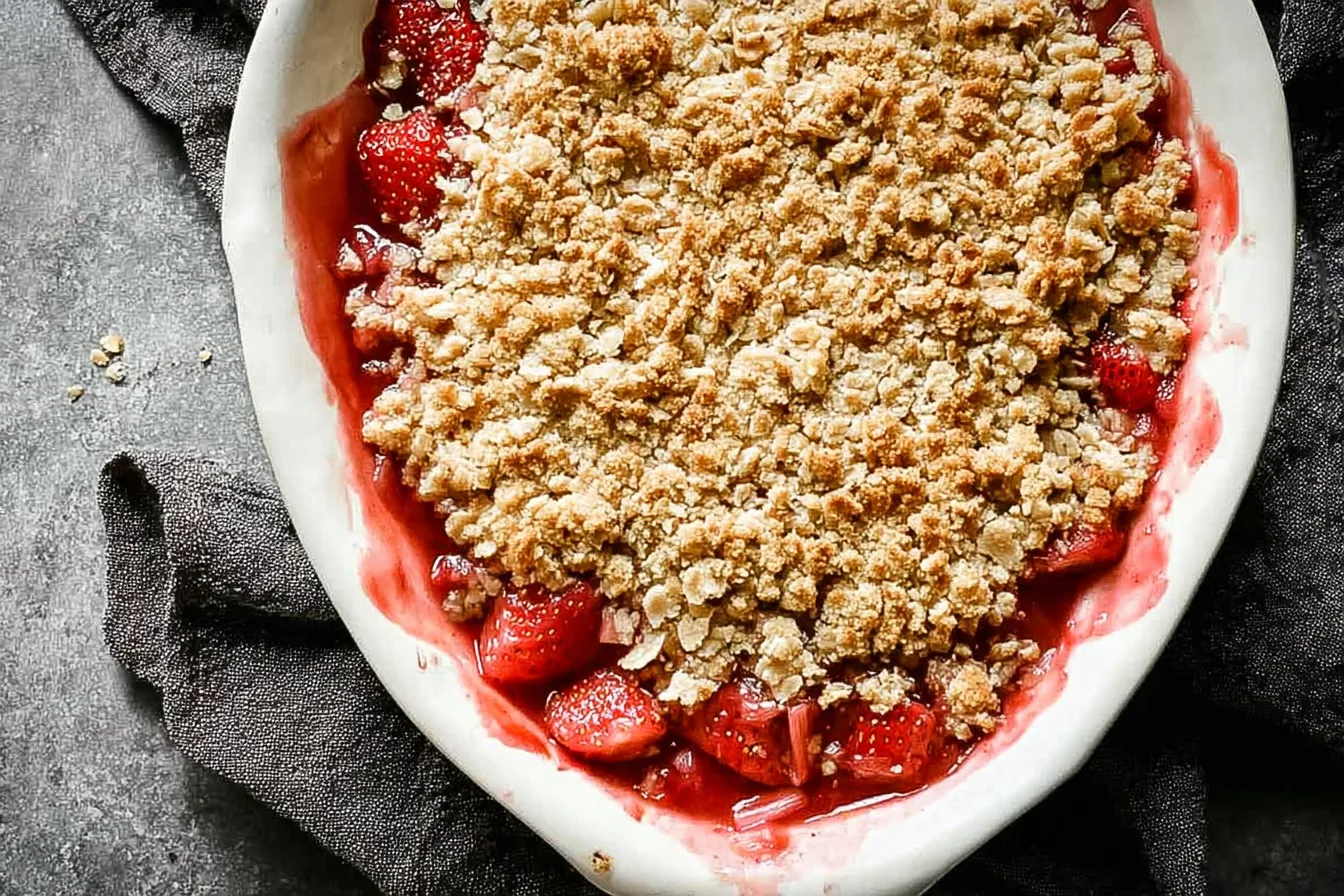 Strawberry Rhubarb Crisp