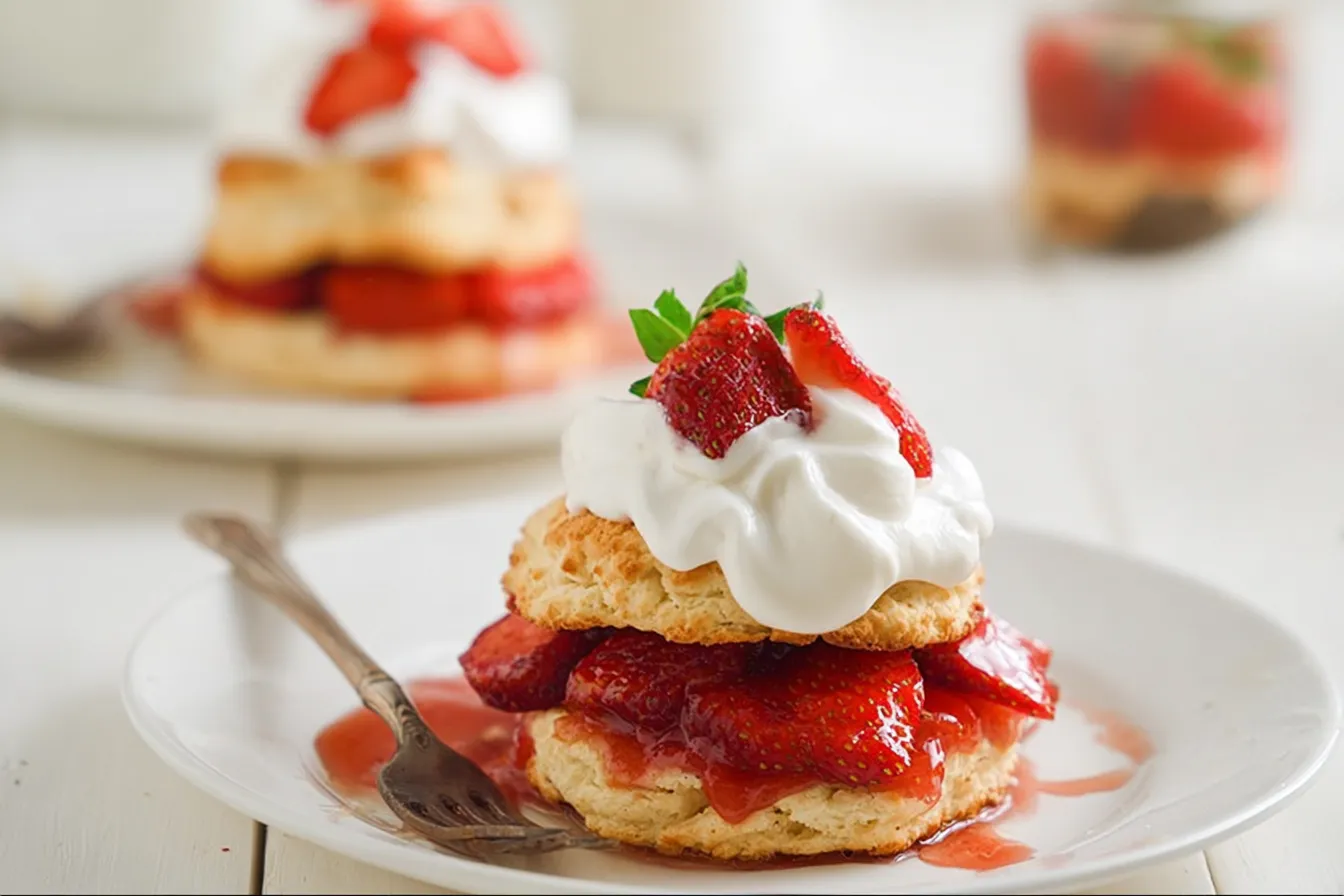 Strawberry Shortcake with Biscuits
