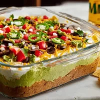 7 Layer Taco Dip: A Delicious Crowd-Pleaser! 7 Layer Taco Dip Ready to Serve