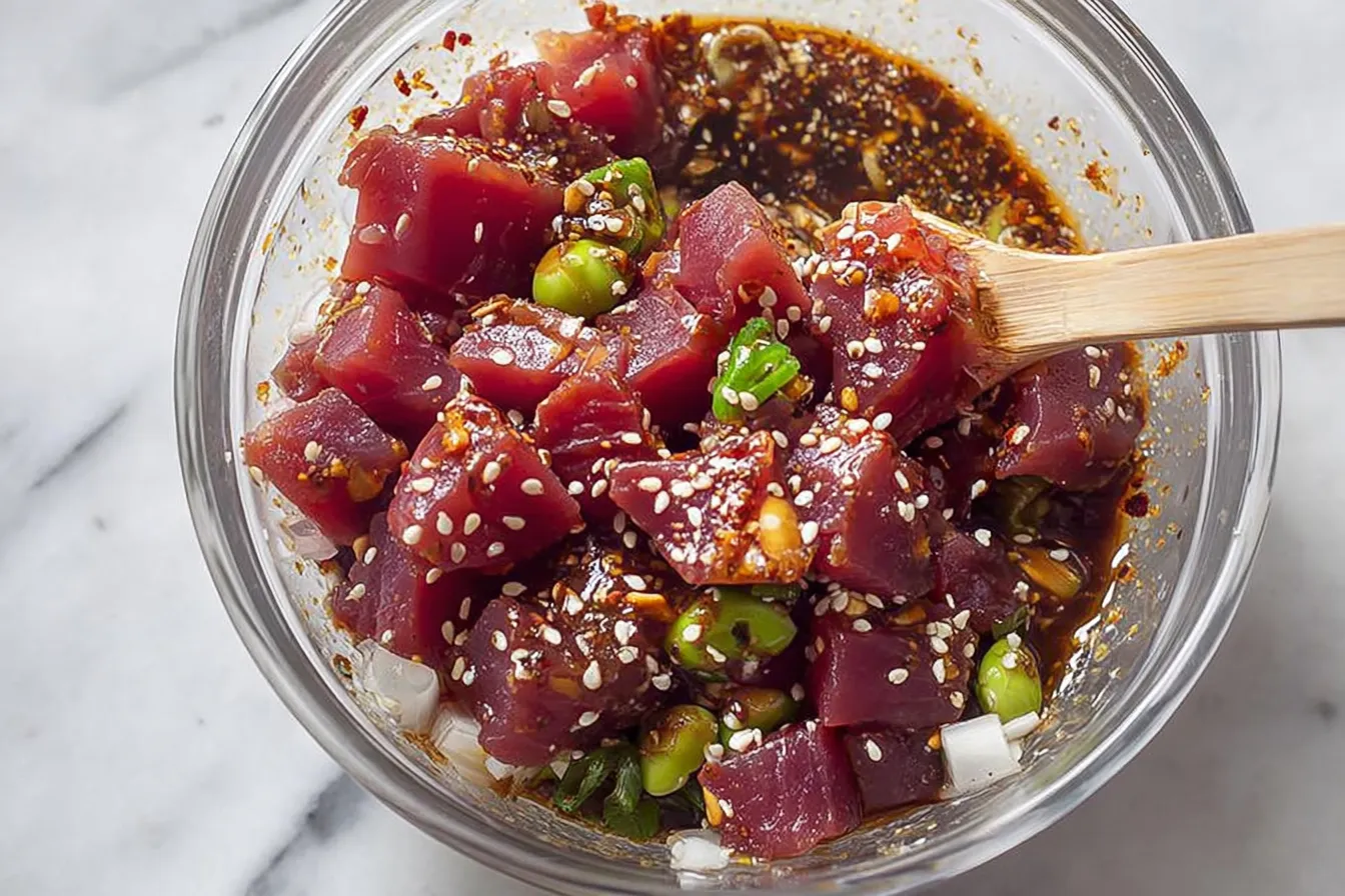 Ahi Tuna Poke Bowls Ready to Enjoy