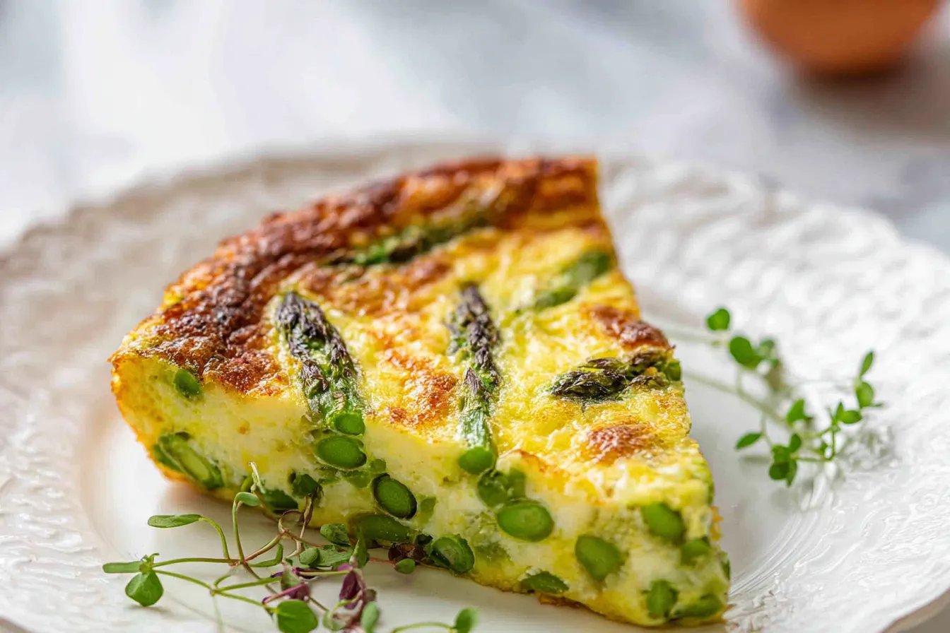 Asparagus Frittata Freshly Served
