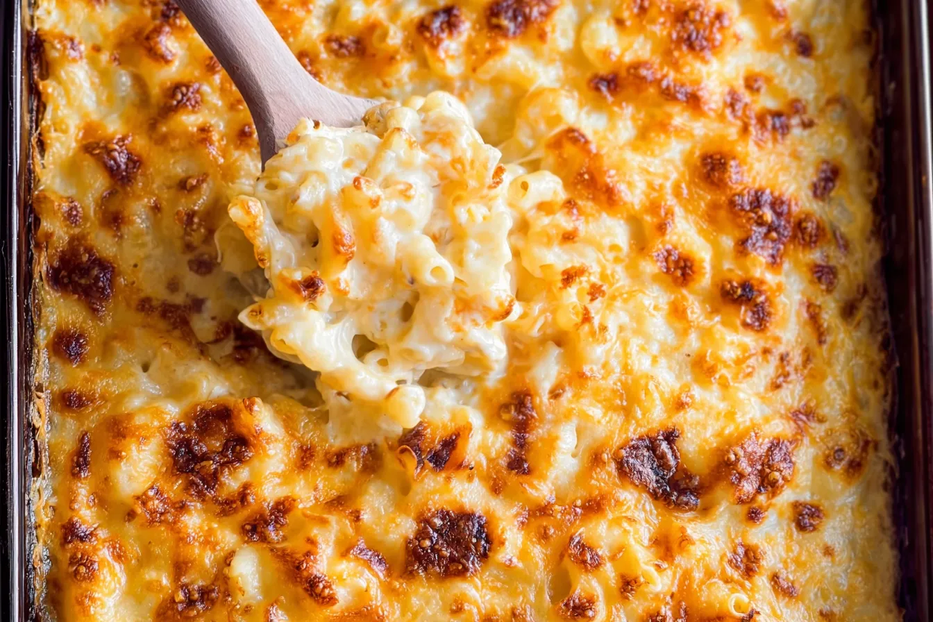 Baked Three-Cheese Mac and Cheese