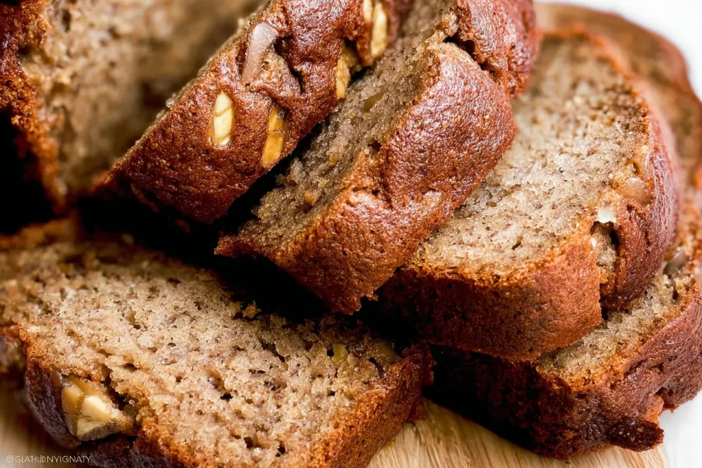 Freshly Baked Banana Bread Loaf