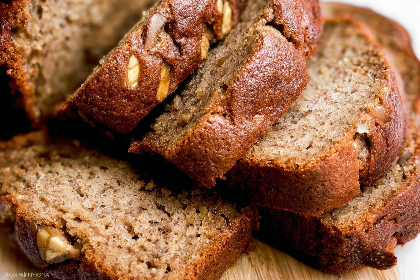 Freshly Baked Banana Bread Loaf